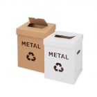 Kosz na śmieci z kartonu 36 litrów Metal