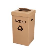 kosz duzy eko do segregacji szklo 300x300x600