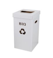 kosz duzy eko do segregacj bialy bio 300x300x600