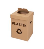 kosz maly eko do segregacji plastik 300x300x420