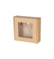 pudelko fasonowe z okienkiem wymiary zewnetrzne 145x135x43 mm