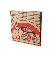 karton do pizzy z nadrukiem 400x400x40 mm