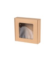 pudelko fasonowe z okienkiem 110x110x20 mm