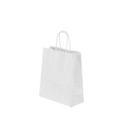 torba papierowa biala 180x80x210 mm