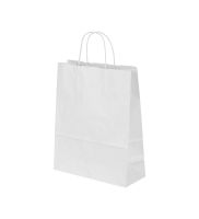torba papierowa biala 250x110x320 mm