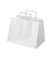 torba papierowa cateringowa biala 320x220x250 mm