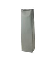 torba prezentowa laminowana blysk  110x90x400 mm srebrna