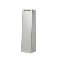 torba prezentowa laminowana matowa 110x90x400 mm srebrna