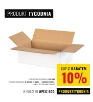 PROMOCJA pudełka klapowe Jednostronnie bielony wymiary wewnetrzne 260x148x90