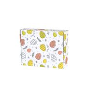 pudelko fasonowe bielone 200x150x50 mm z nadrukiem jajka WIELKANOC