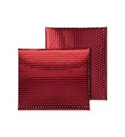 Koperta babelkowa kolorowa metalic 380x470 red