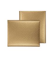Koperta bąbelkowa kolorowa metalic 380x470 coffe gold