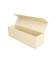 Pudełko magnetyczne na wino - kremowe 350x125x125