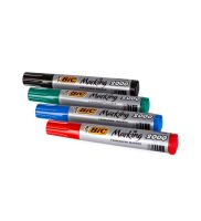 zestaw czterech markerow permanentnych bic