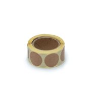 naklejki okrągle 25mm 250szt eco kraft