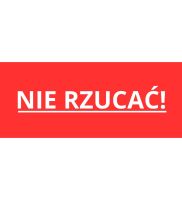 Etykiety nie rzucac 10cm x 5cm 100szt