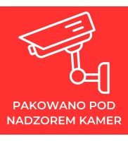 etykiety pakowano pod nadzorem kamer  10cm x 10cm 100szt