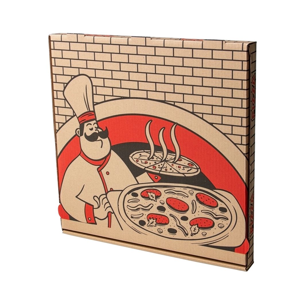 Pudełko na pizze z nadrukiem 450x450x40 mm