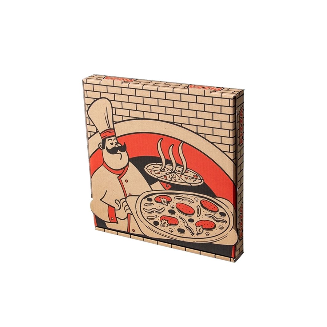 Pudełko na pizze z nadrukiem 200x200x40 mm