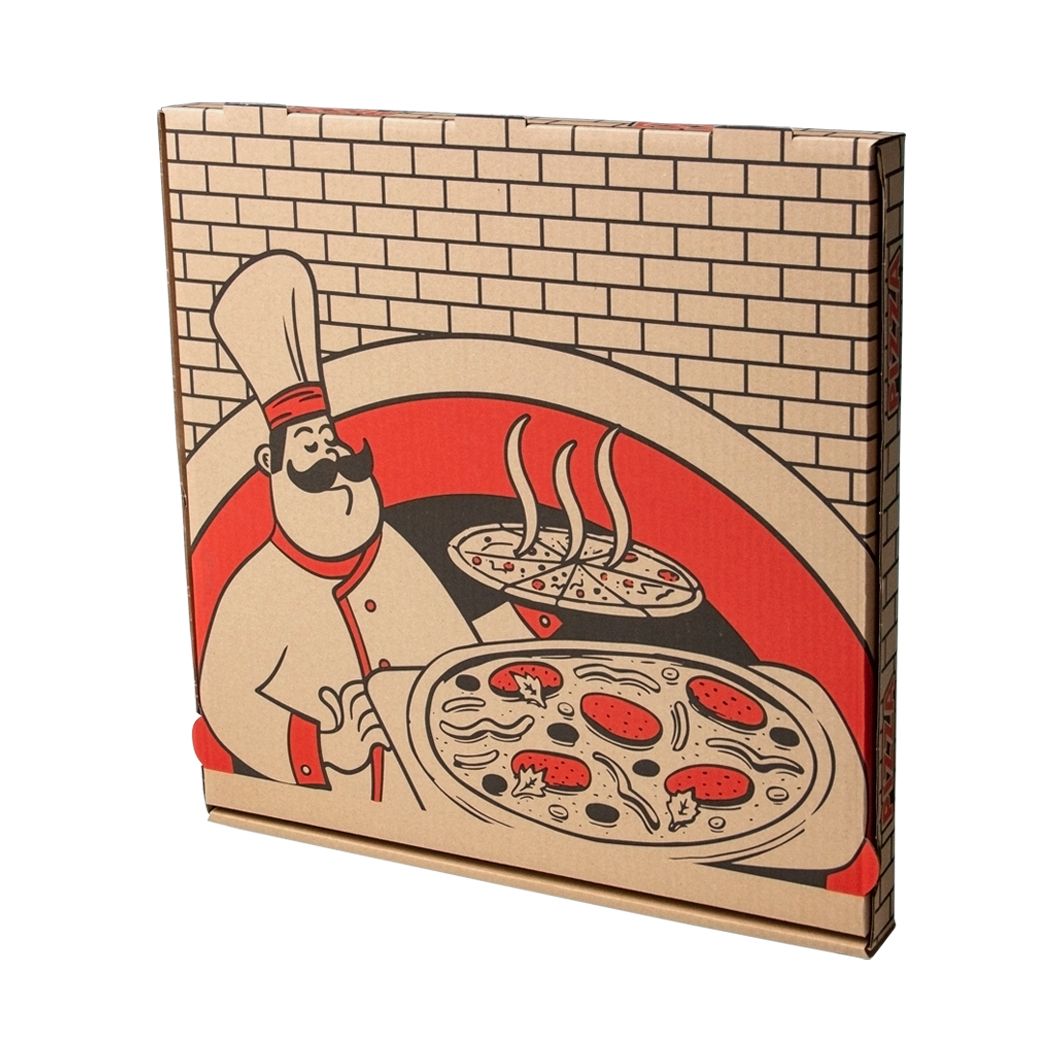 Pudełko na pizze z nadrukiem 500x500x40 mm