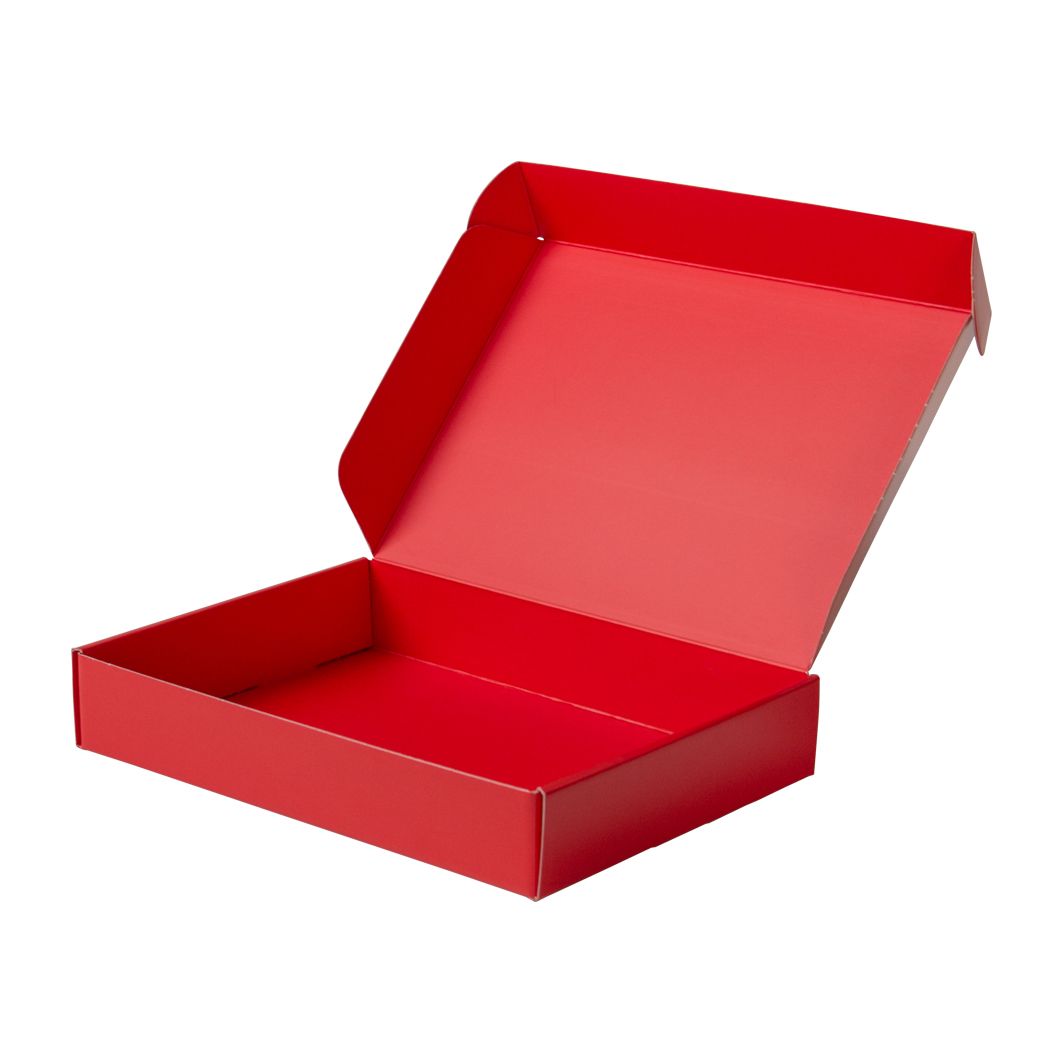 Pudełko fasonowe na prezent czerwono-czerwone