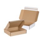 Pudełka fasonowe e-commerce 250x200x55 brazowe i biale