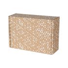 Opakowanie fasonowe 335x230x100 mm z białym nadrukiem GEOMETRYCZNYM