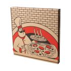 karton do pizzy z nadrukiem 500x500x40 mm