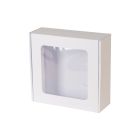 pudelko fasonowe z okienkiem biale 175x175x65 mm 