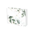 Pudełko fasonowe bielone nadruk liście 200x150x50 mm