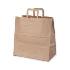 torba papierowa plaska rączka kraft 340x200x350