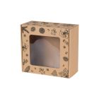 Pudełko fasonowe z okienkiem 200x200x100 mm z nadrukiem ŚWIĘTA