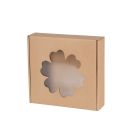 Pudełko z okienkiem kwiatek 200x200x50 mm