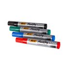 zestaw czterech markerow permanentnych bic
