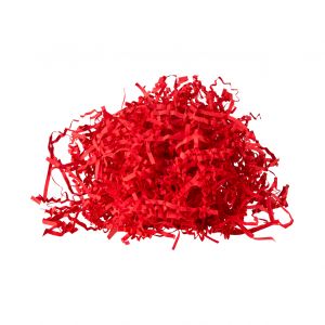 wypelniacz ozdobny dekoracyjny czerwony z papieru