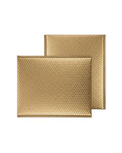 Koperta bąbelkowa kolorowa metalic 380x470 coffe gold