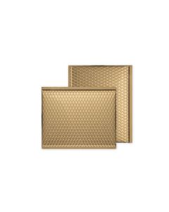 koperta babelkowa kolorowa metalic coffee gold 140x170mm