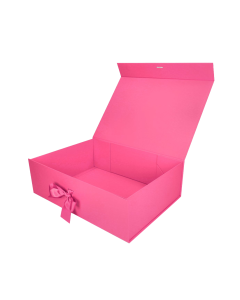 Pudelko Prezentowe Wstazka Silk Touch Magenta 350x250x110mm