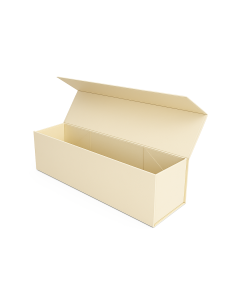 Pudełko magnetyczne na wino - kremowe 350x125x125