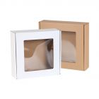 Pudełka fasonowe z okienkiem 200x200x50
